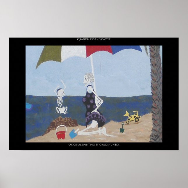 Poster Le château de sable de grand-mère (Devant)