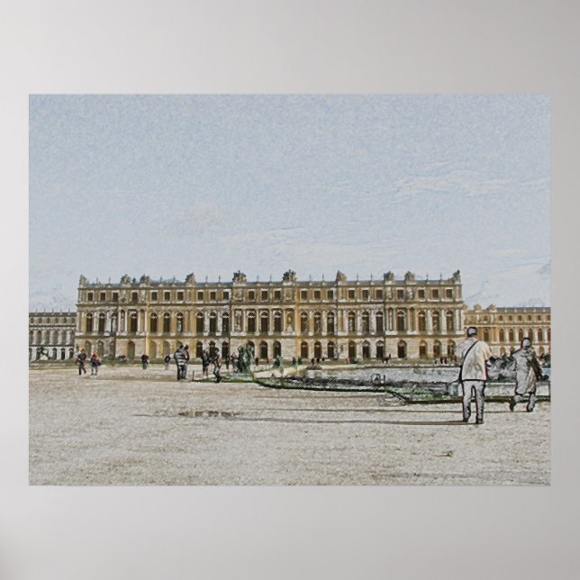 Poster Le château de Versailles (Devant)