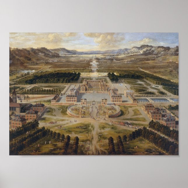 Poster Le Château de Versailles – 1668 (Devant)