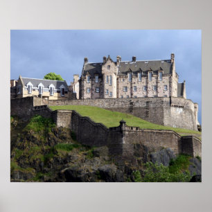 Poster le château d'edinburgh écossaise