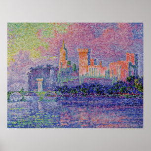 Poster Le Château des Papes de Signac