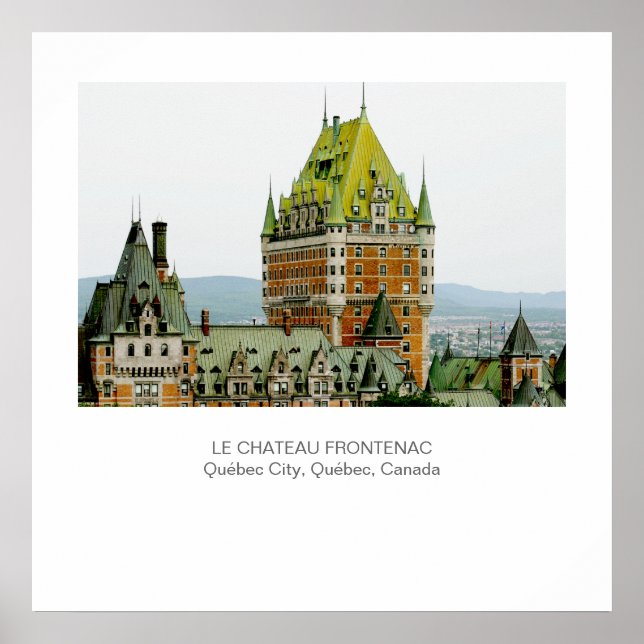 Poster Le Château Frontenac, Québec (Devant)