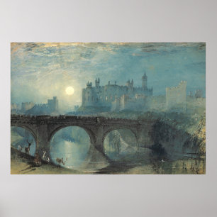Poster Le château William Turner Alnwick