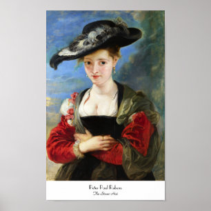 Poster Le chef d'oeuvre de Peter Paul Rubens de chapeau