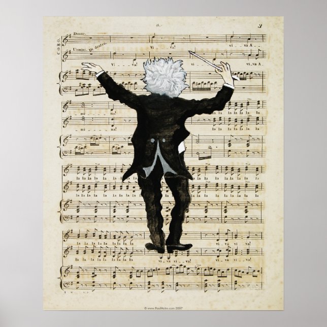 Poster Le chef d'orchestre (impression) (Devant)