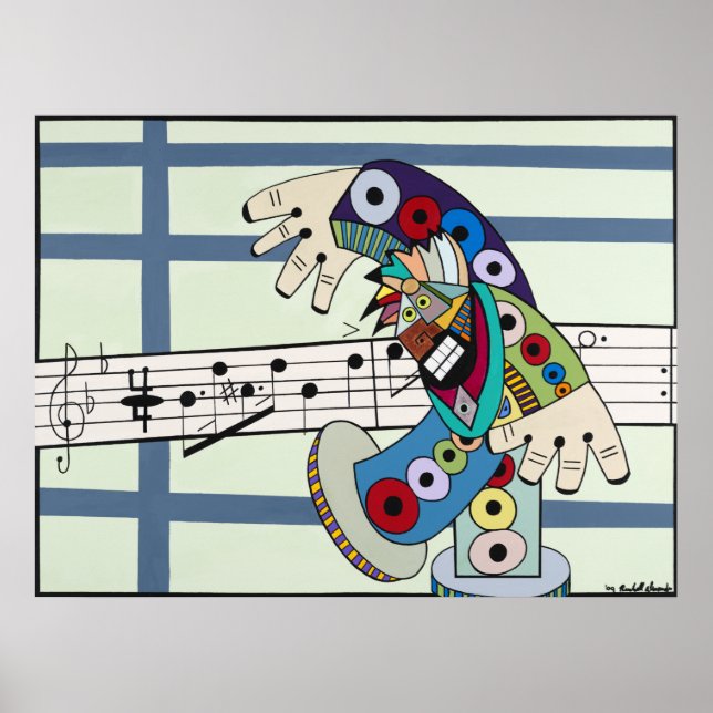 Poster "Le chef d'orchestre" par Ruchell Alexander (Devant)