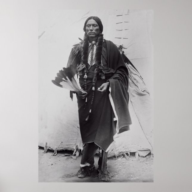 Poster Le chef du guerrier de comanche Quanah Parker c. 1 (Devant)