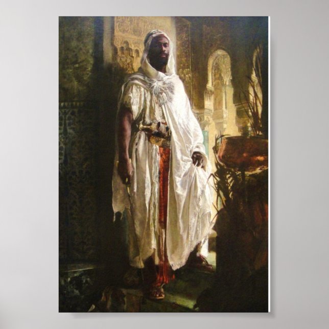 Poster Le chef maure par Eduard Charlemont (Devant)