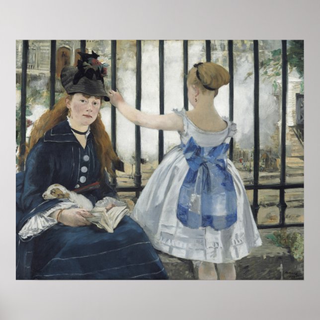 Poster Le Chemin de fer par Edouard Manet (Devant)