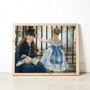 Poster Le Chemin de fer par Édouard Manet, Art