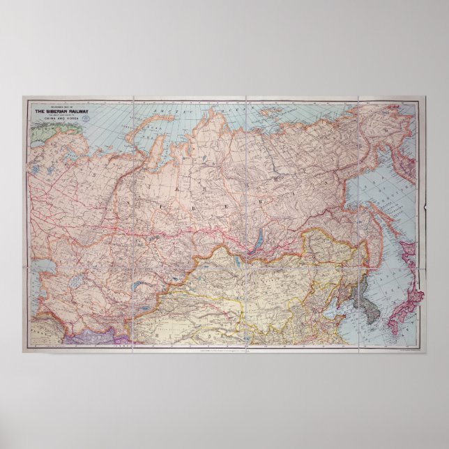 Poster Le chemin de fer sibérien (Devant)