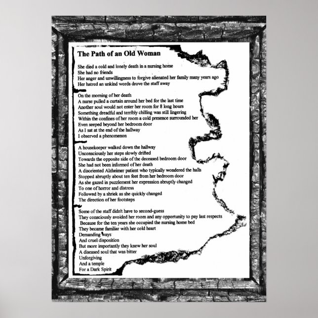 Poster Le chemin de la vieille femme (Devant)