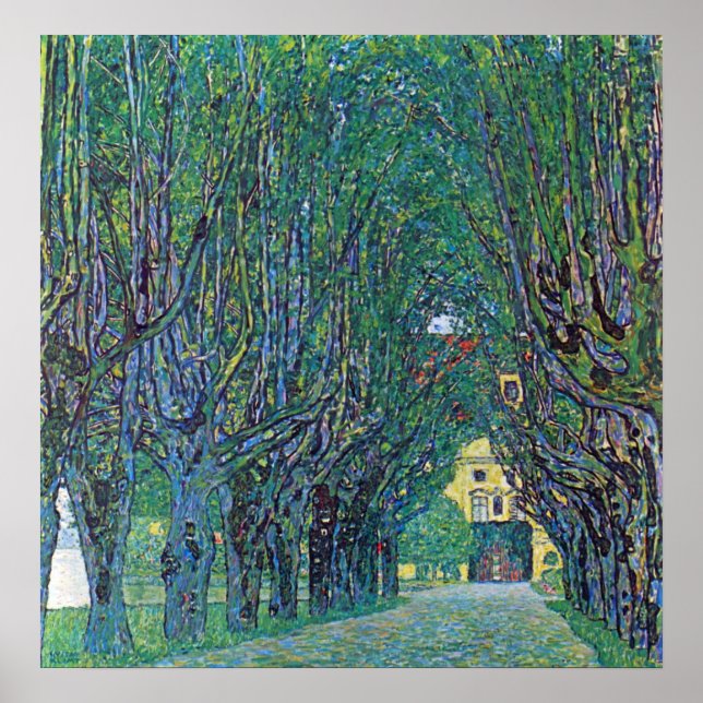 Poster Le chemin du parc par Gustav Klimt (Devant)