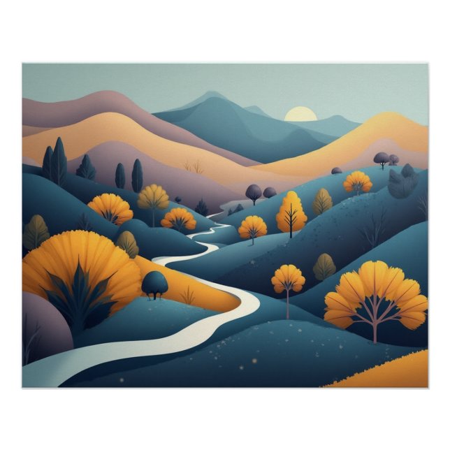 Poster Le chemin sinueux (Devant)