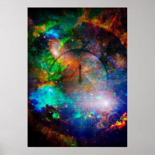 Poster Le chemin vers l'éternité. Composition spirituelle