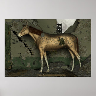 Poster Le cheval de paille