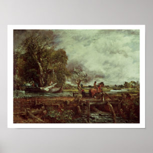 Poster Le cheval de saut, c.1825 (huile sur la toile)