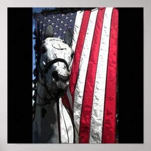 Poster Le cheval de travail américain