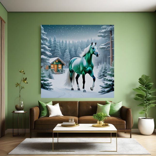Poster Le Cheval Vert Enchanté (Créateur téléchargé)