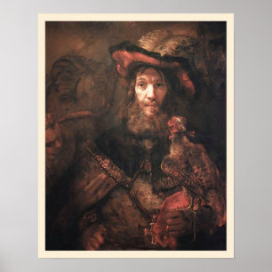 Poster Le Chevalier avec le Faucon/St. Bavo