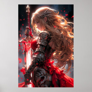 Poster Le Chevalier Cramoisi   Princesse Guerrière d'Anim