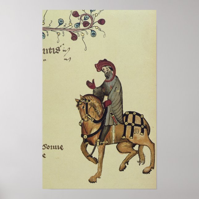 Poster Le Chevalier, détail de fac-similé (Devant)