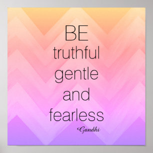 Poster Le chevron de l'affiche de Gandhi peut-être plein