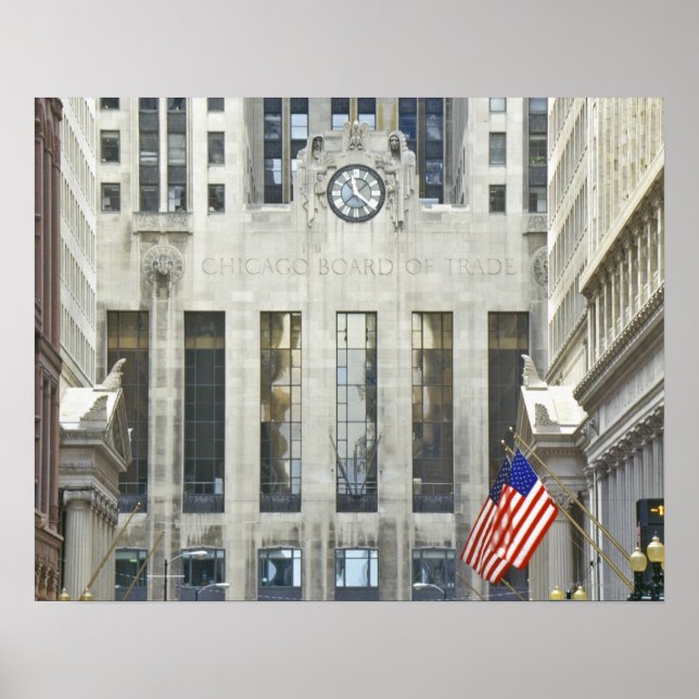 Poster Le Chicago Board of Trade, Chicago, Illinois (Devant)