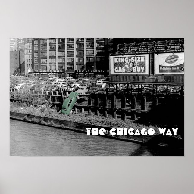 POSTER LE CHICAGO WAY ANCIEN COLORSPLASH MOTORISTE ET COL (Devant)