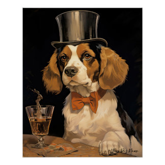 Poster Le Chien Beagle 003 - Odessa Leyendecker