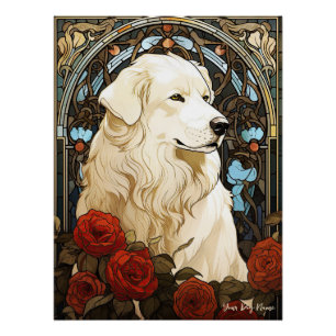 Poster Le Chien des Grands Pyrénées 001 - Natalia Mucha