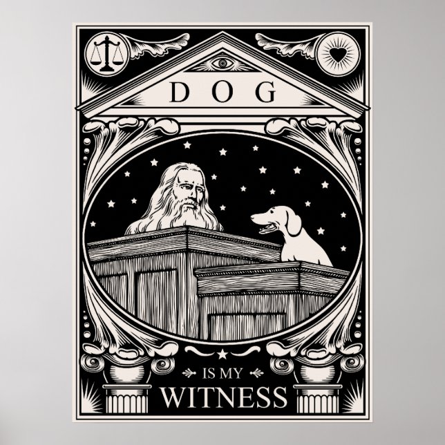 Poster Le chien est mon témoin (Devant)