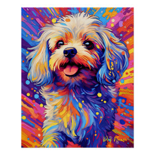 Poster Le Chien Maltais 003 - Zetton Ziana