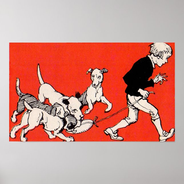 Poster le chien marcheur (Devant)