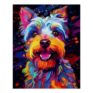 Poster Le Chien Schnauzer 001 - Zetton Ziana