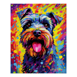 Poster Le Chien Schnauzer 002 - Zetton Ziana