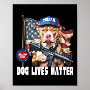 Poster Le chien vit un problème drôle 2024 Le chien votan