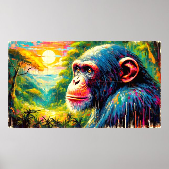 Poster Le chimpanzé oriental 3 (Devant)