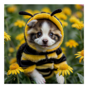 Poster Le chiot le plus bourdonnant de la prairie