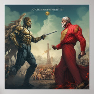 Poster Le choc des idéologies : le capitalisme contre le 