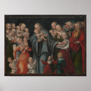 Poster Le Christ bénit les enfants