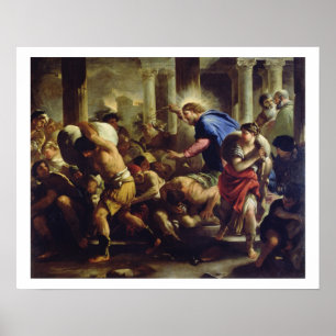 Poster Le Christ conduisant les négociants par le temple