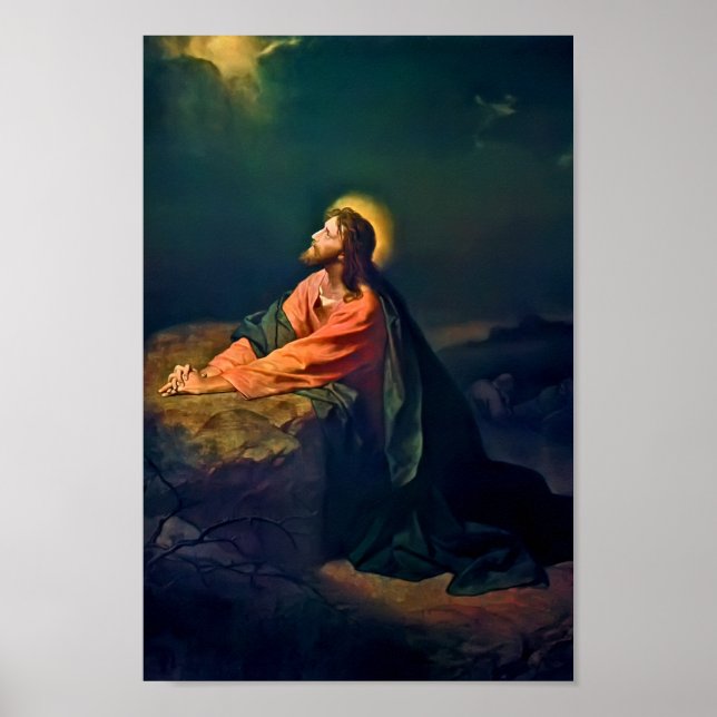 Poster Le Christ dans le jardin de Gethsémani Imprimer (Devant)