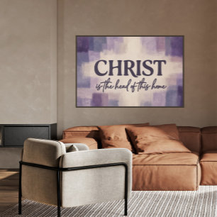 Poster Le Christ est le chef de cette maison   Chrétien