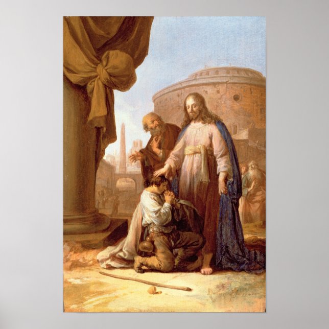 Poster Le Christ et le jeune Rich, 1640 (Devant)
