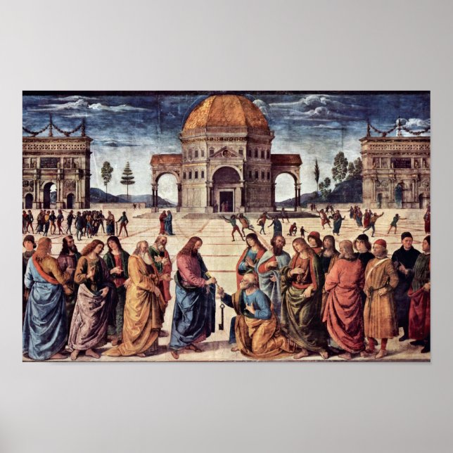 Poster Le Christ Met Saint Pierre Les Clés Au Royaume (Devant)