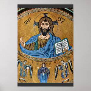 Poster Le Christ Pantocrator par le ¹ de Meister Von