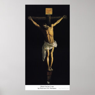 Poster Le Christ sur la croix par Francisco De Zurbaran