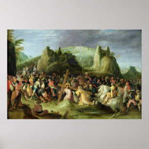 Poster Le Christ sur la route vers le calvaire