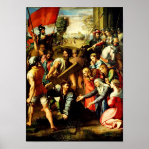 Poster Le Christ tombant sur le chemin à l'affiche de